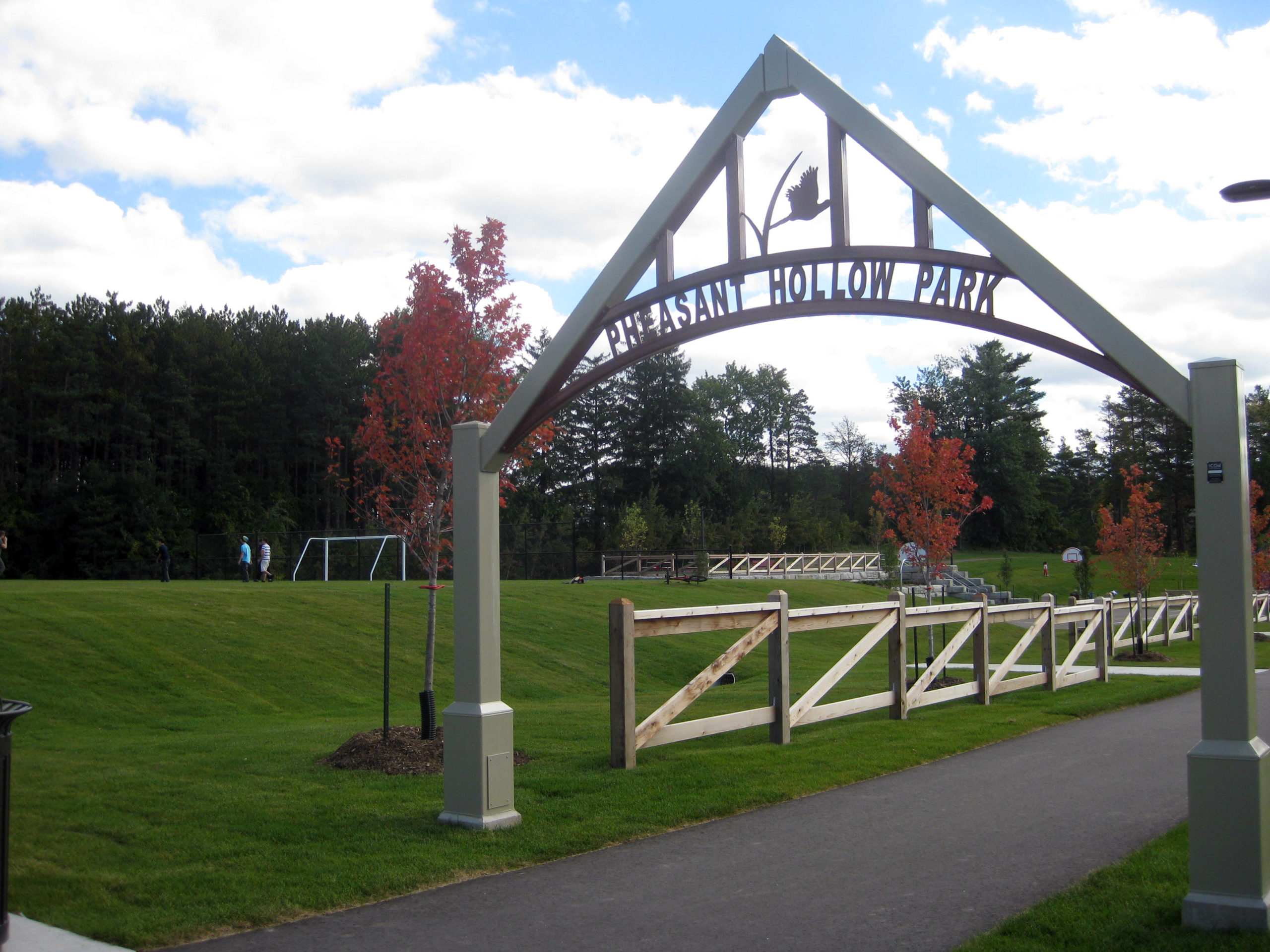 Entrance to the park.