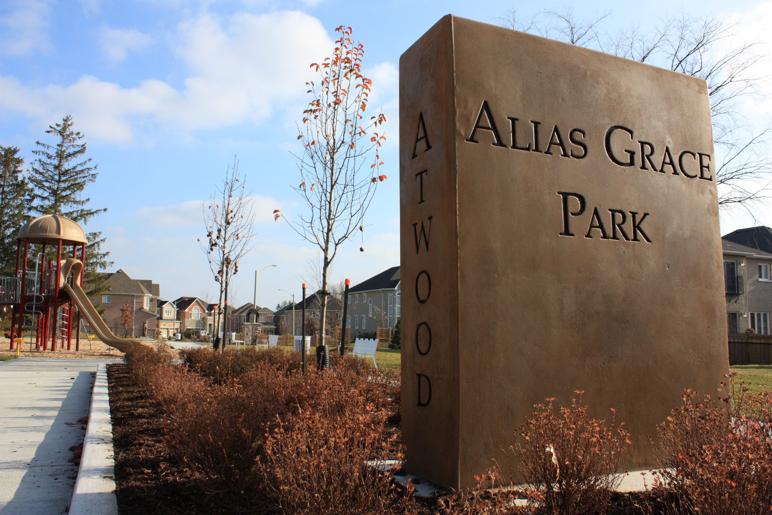 Alias Grace Park sign