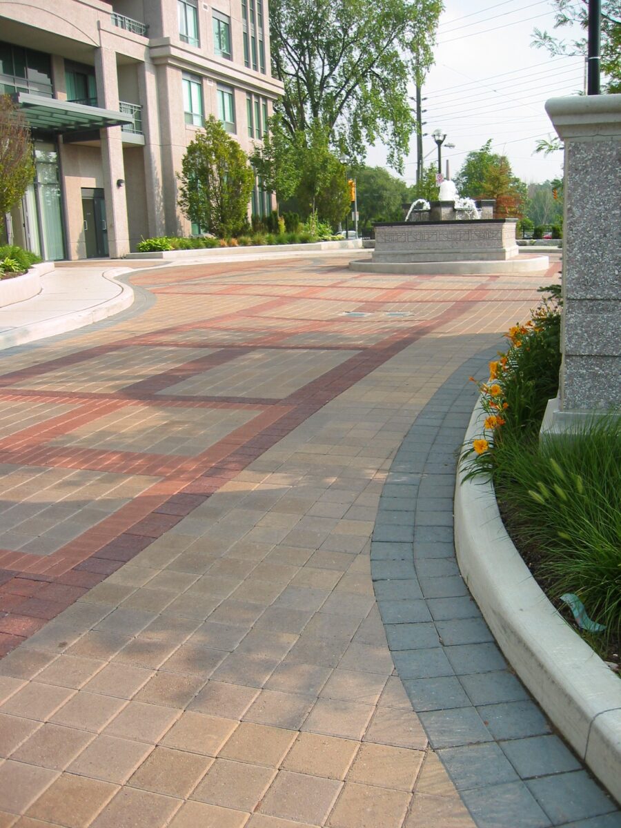 Brick pathway