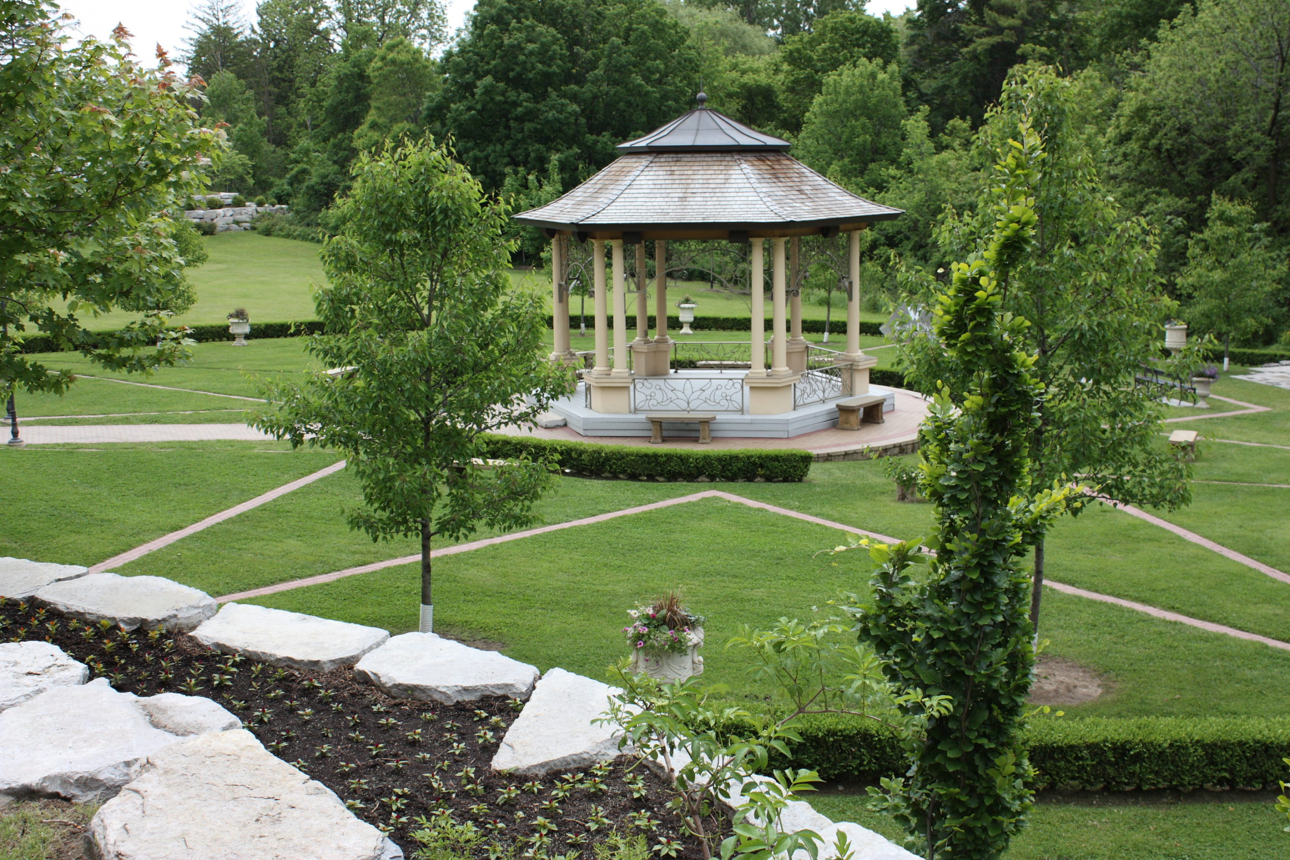 Gazebo and gardens