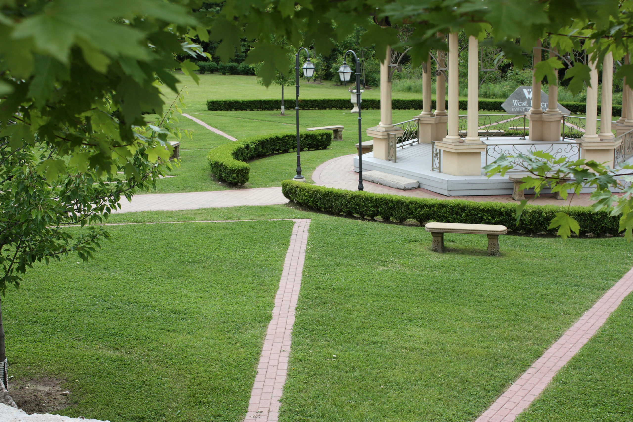 Paths to gazebo